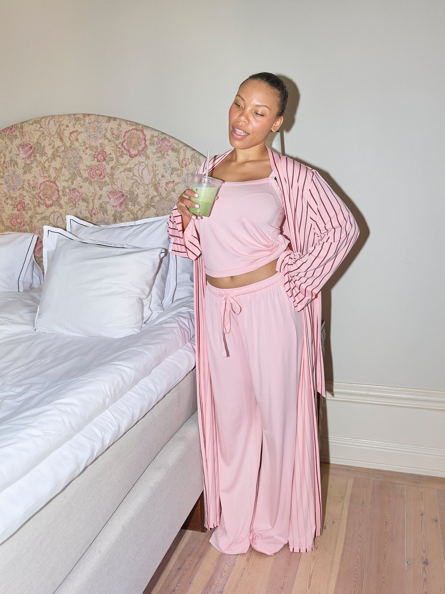 the pink pj set