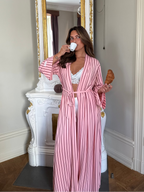 the striped robe