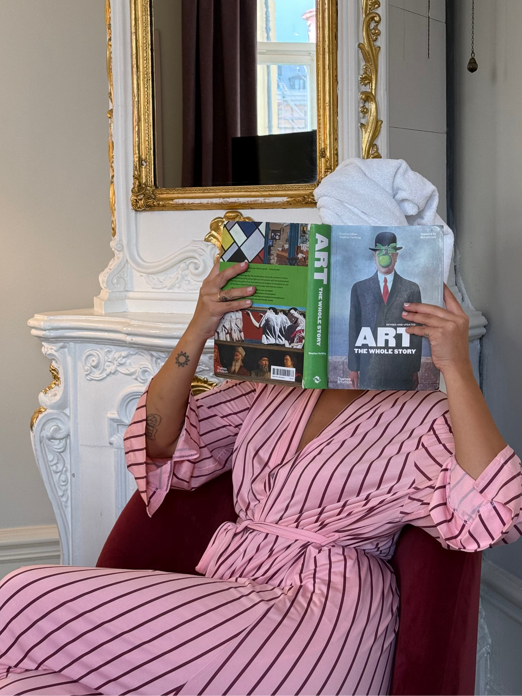 the striped robe