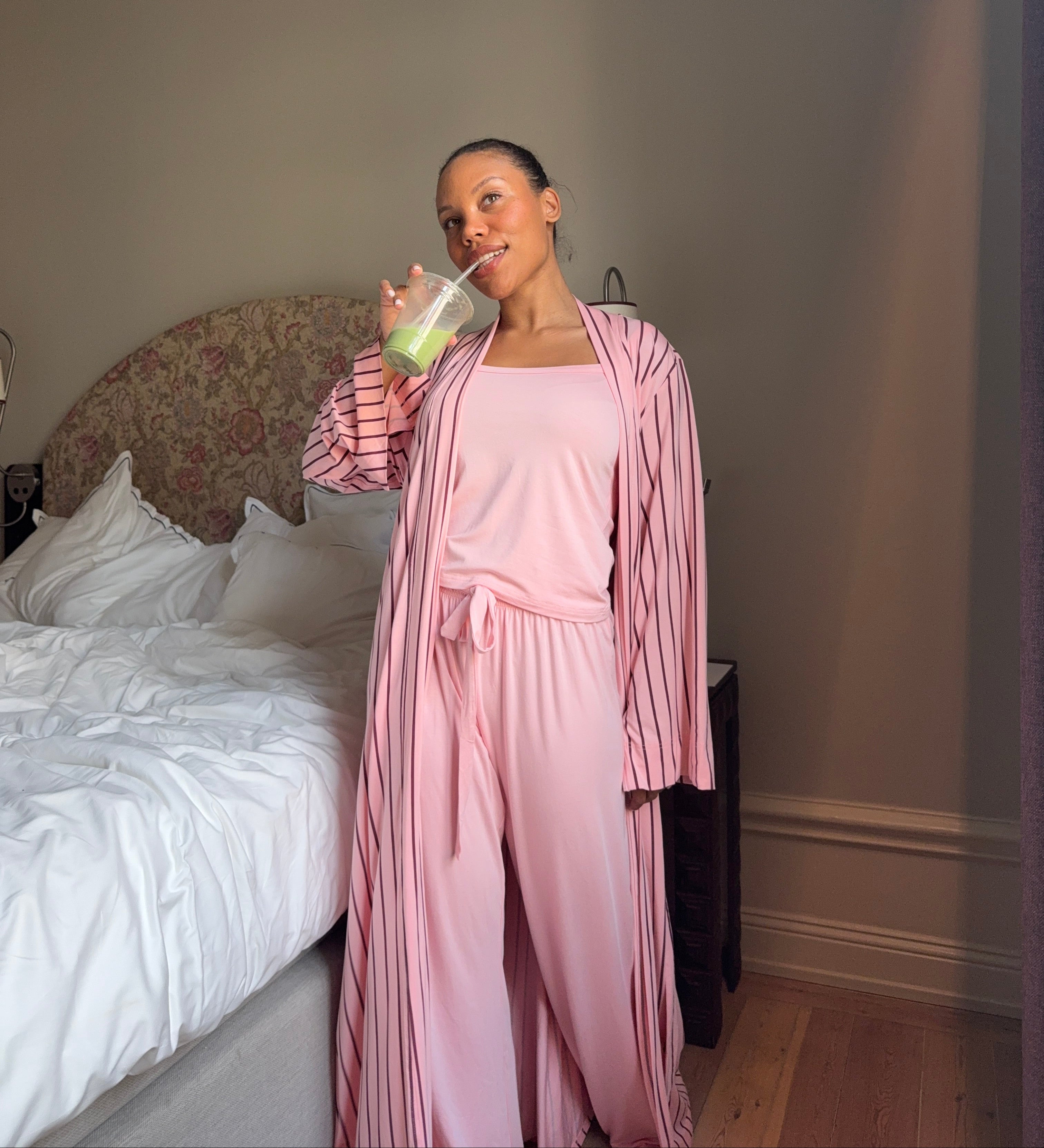 the striped robe